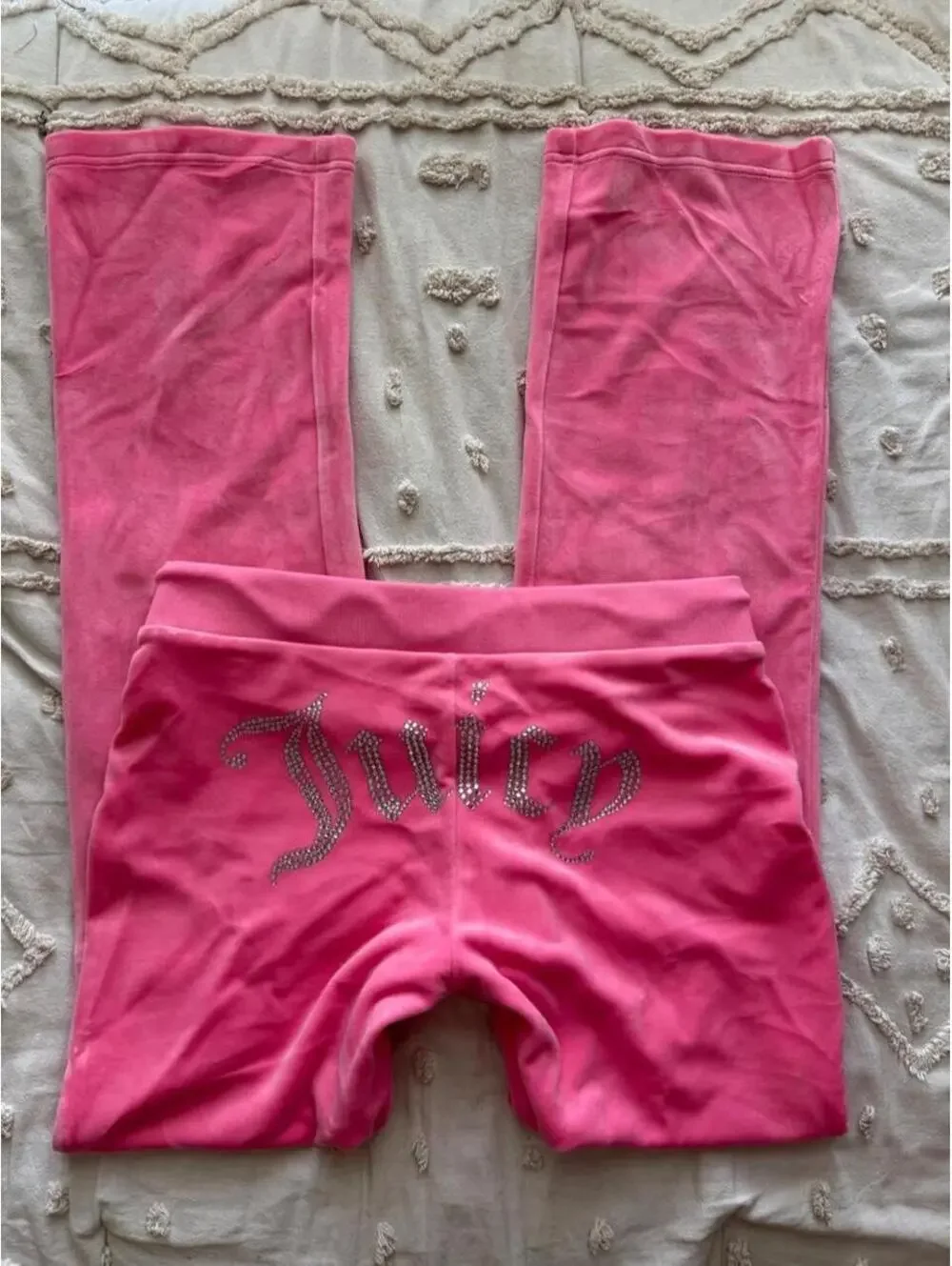 Juicy Couture Hot Pink Velour Matching Set Pants S Zip Hoodie M NWT